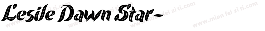 Lesile Dawn Star字体转换